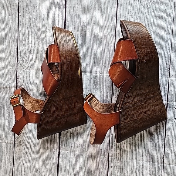 Steve Madden Petrina 8M platform sandals, brown - Picture 7 of 10